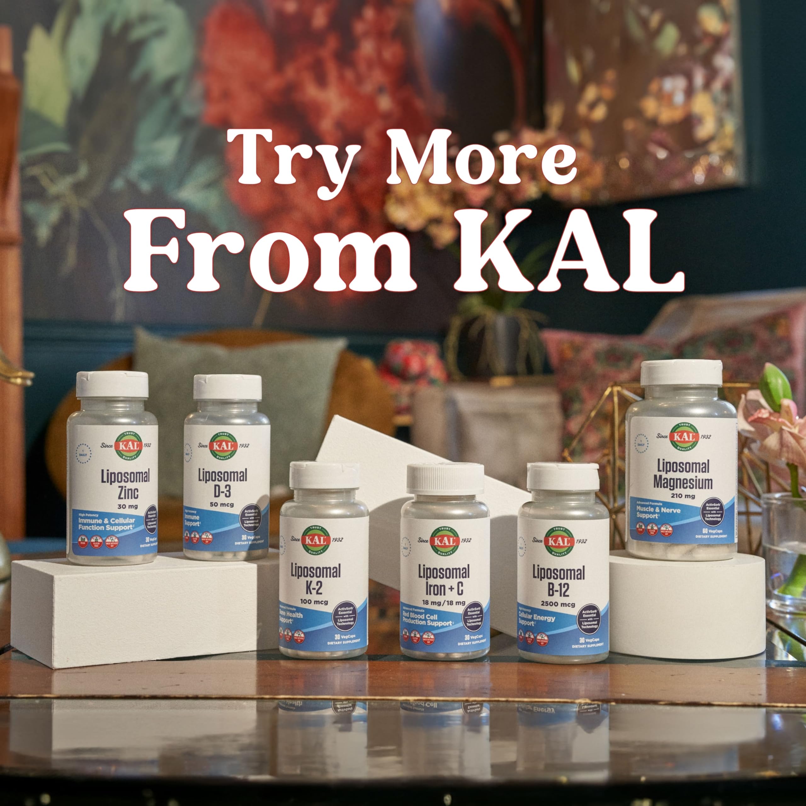KAL Liposomal Magnesium Oxide vegan capsules, gluten-free and soy-free for inclusive use.