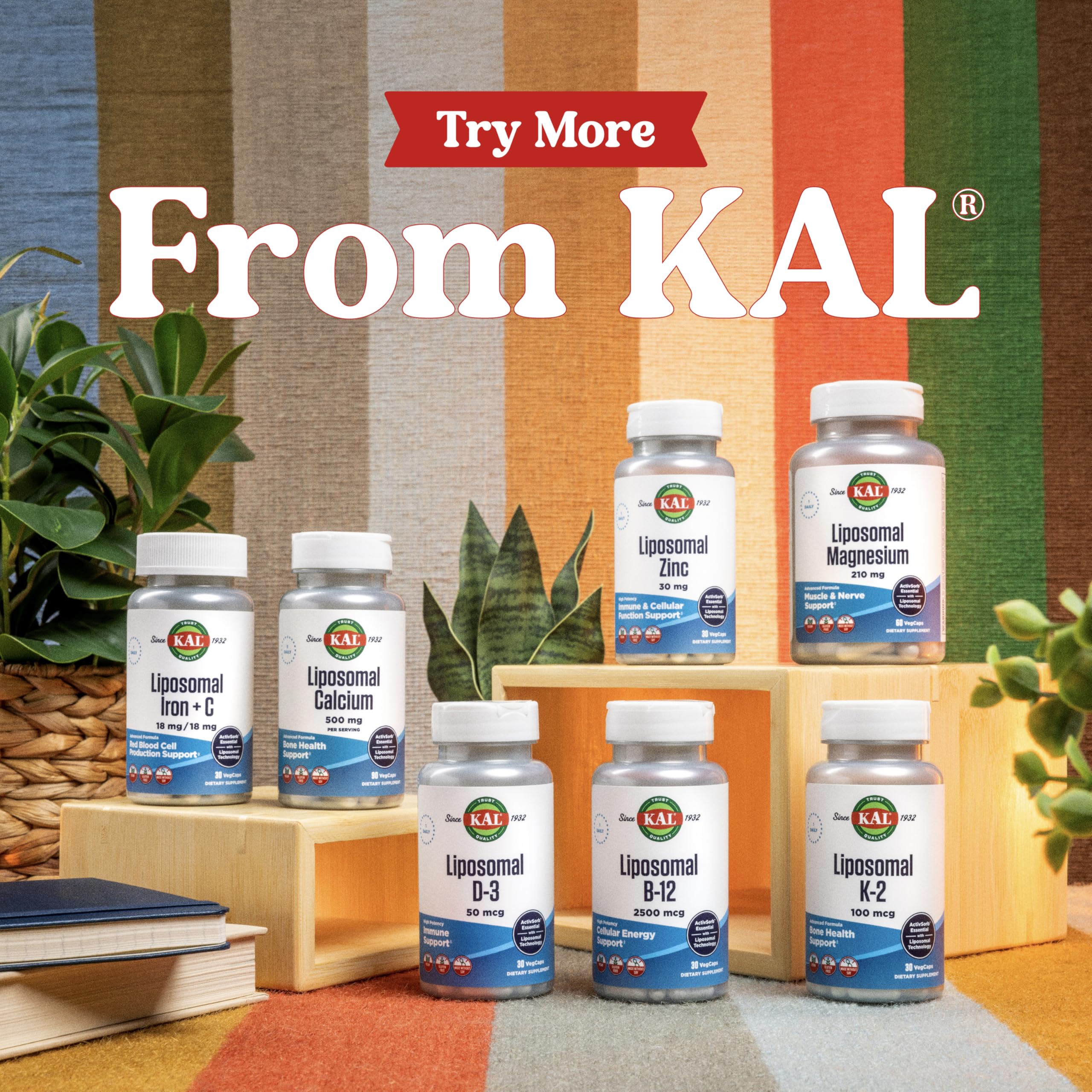 Kal Liposomal Multivitamin daily use scene shows easy routine for adults