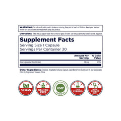 Close-up of KAL Liposomal Zinc capsules highlighting premium absorption.
