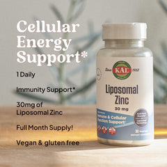 KAL Liposomal Zinc uses liposome technology for better nutrient delivery.