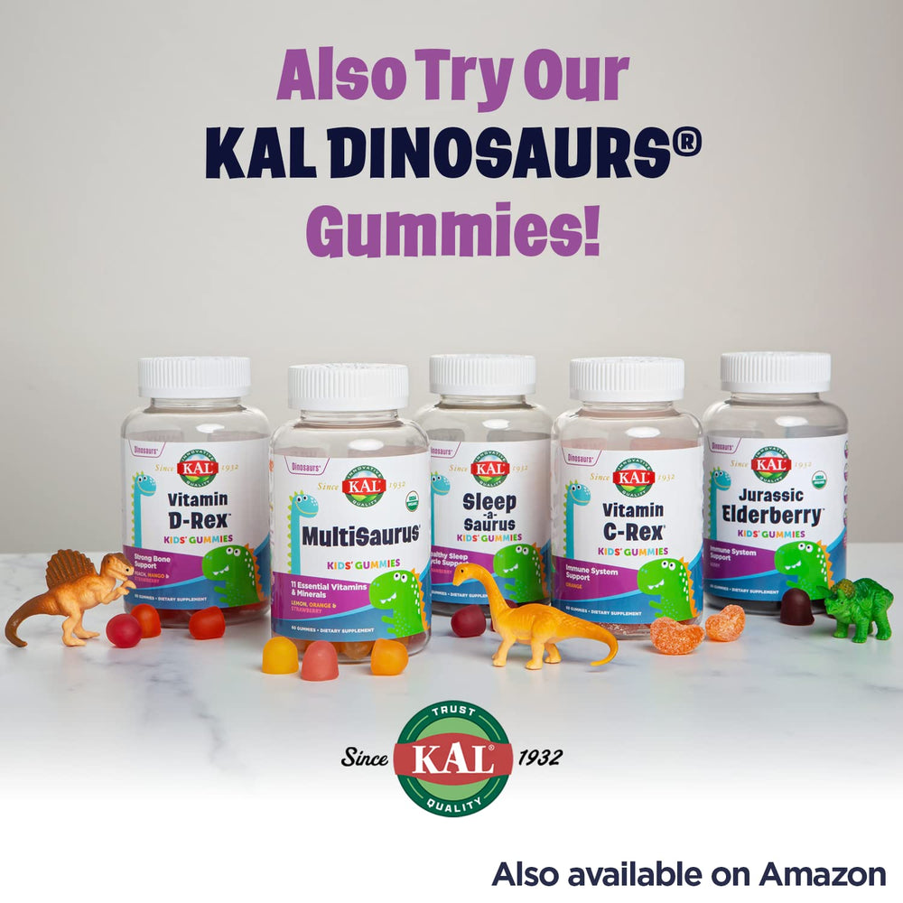 KAL magnesio para niños vegano y sin azúcar, apto dietas.