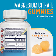 KAL Magnesium Citrate Gummies serving plate showing easy daily dose support