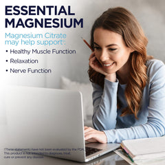 KAL Magnesium Citrate label front emphasizing vegan, gluten-free formula