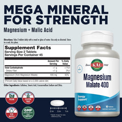 Close-up of magnesium tablets showing chelated formula and smooth texture