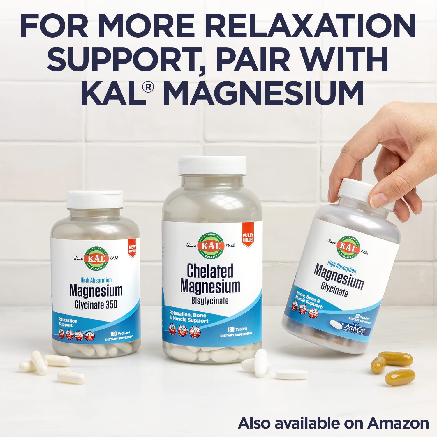 KAL Melatonina 3 mg para relajacion suave antes de dormir