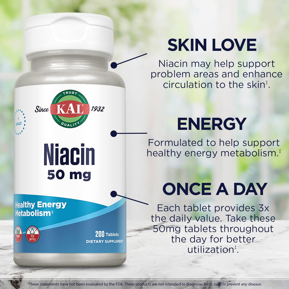 KAL Niacin flush sensation indicates a temporary warming tingling effect.