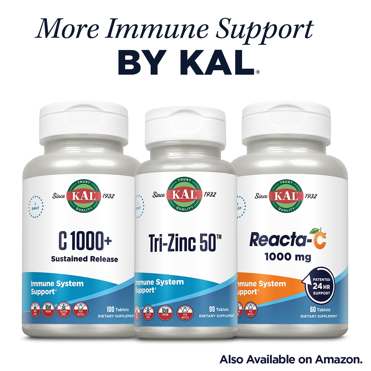 KAL Quercetin Reacta-C Bromelain pour-shot scene suggests convenient daily intake