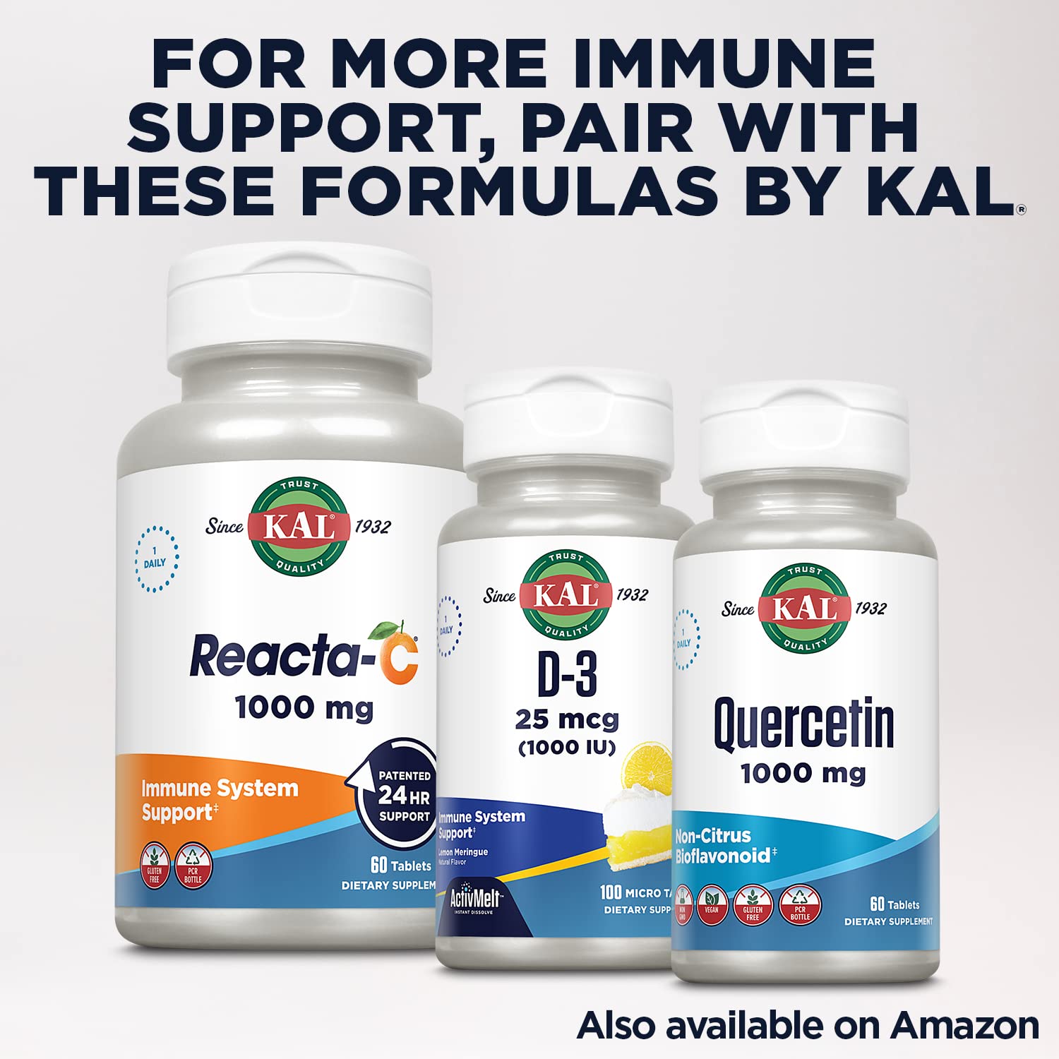 KAL Tri Zinc 50mg packaging box showcases vegan, gluten-free credentials