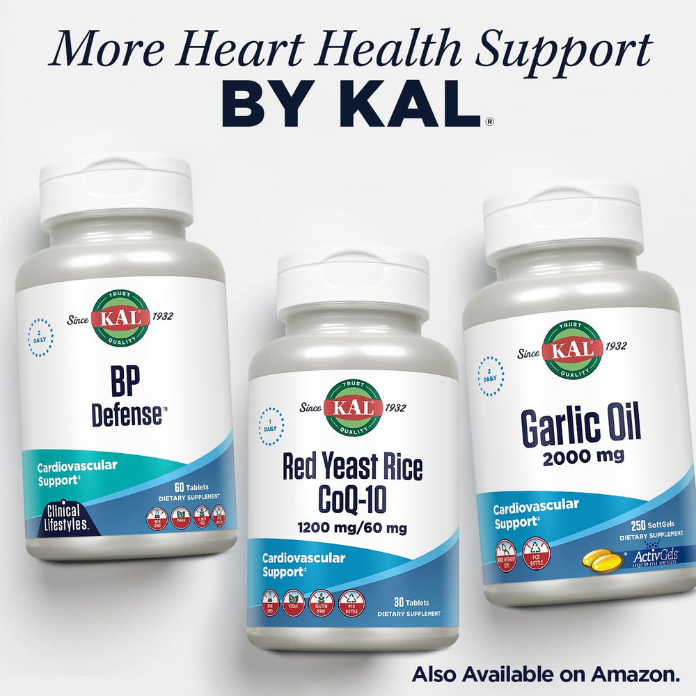 KAL vegan gluten-free label on bottle