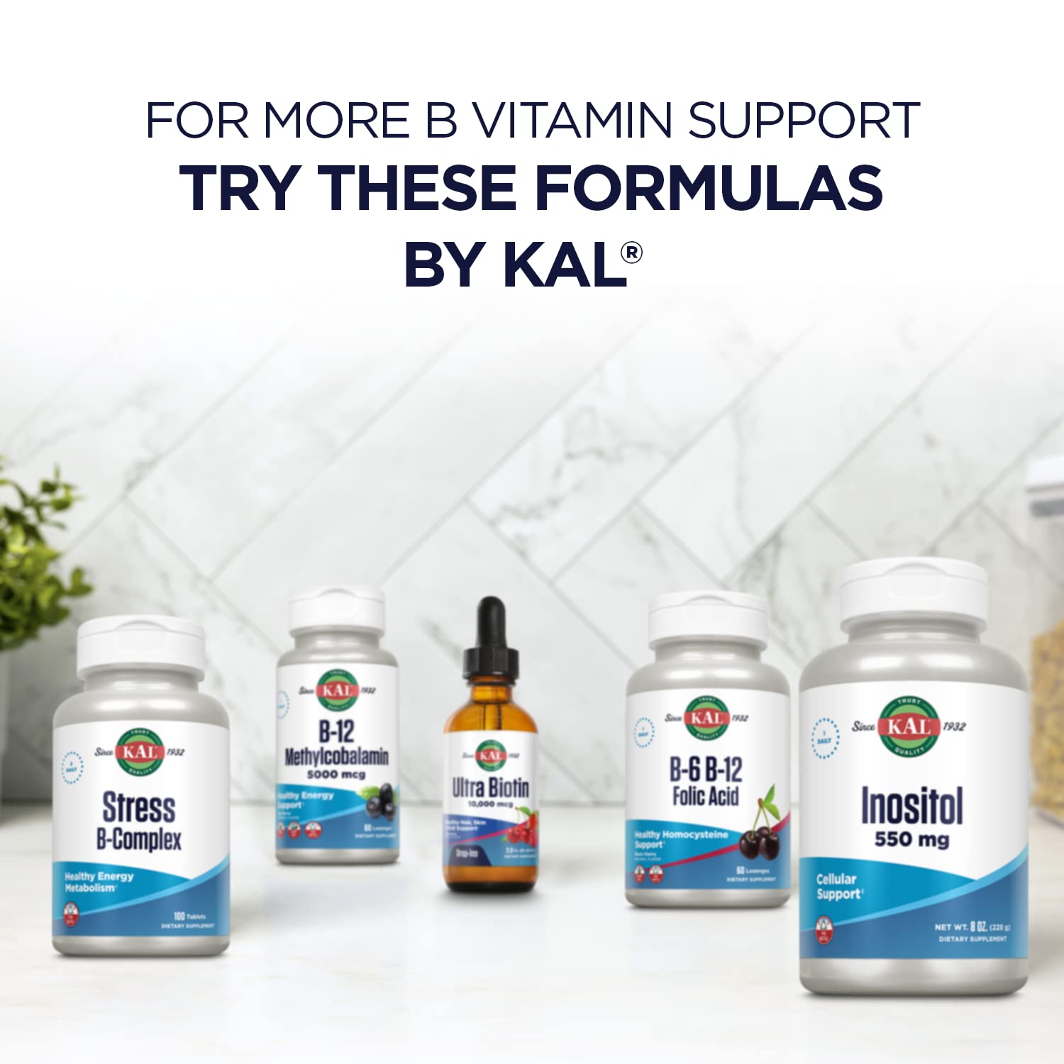 KAL vegan Niacin packaging in PCR bottle emphasizes purity and sustainability.