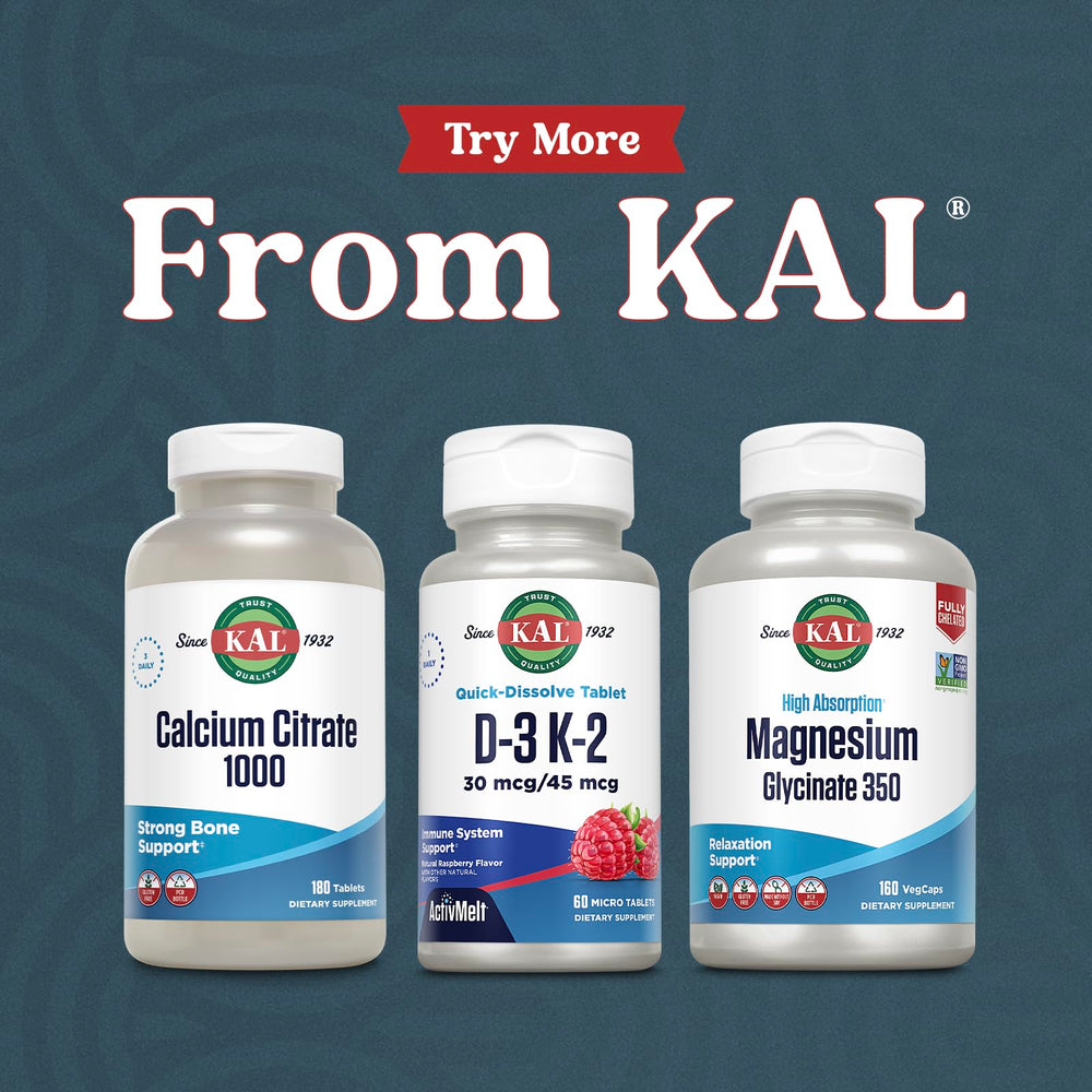 60-serving bottle provides long-term vitamin D3 K2 support