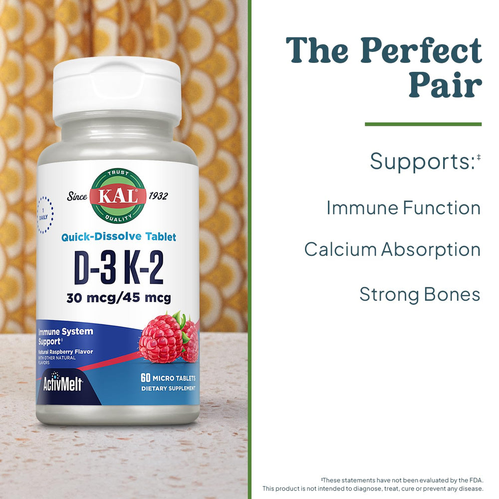 Raspberry-flavored ActivMelt tablet offers pleasant taste and easy daily use