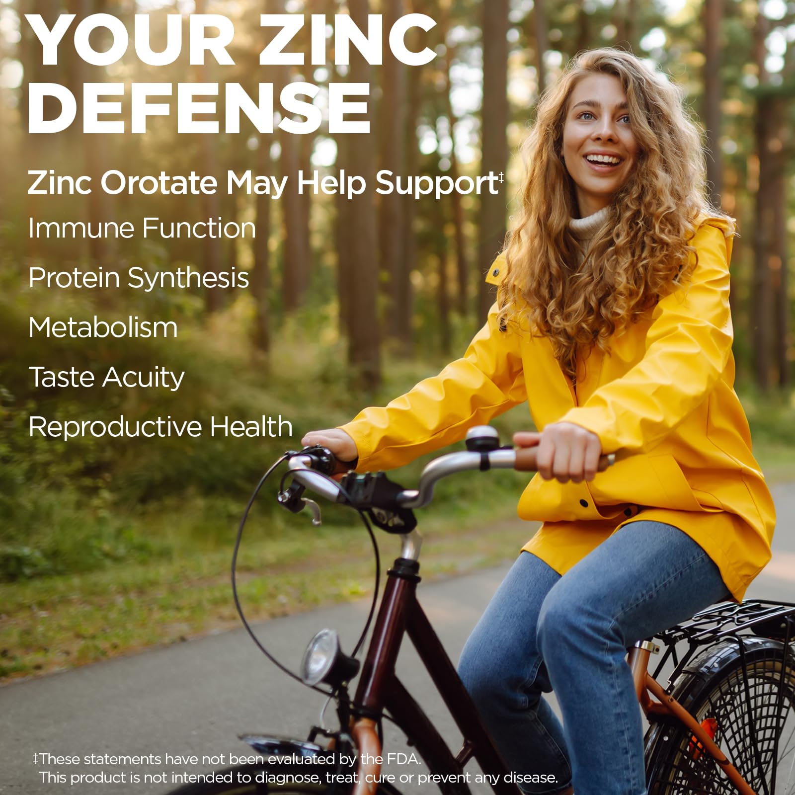 KAL Zinc Orotate label detail highlights chelated zinc and vegan formula