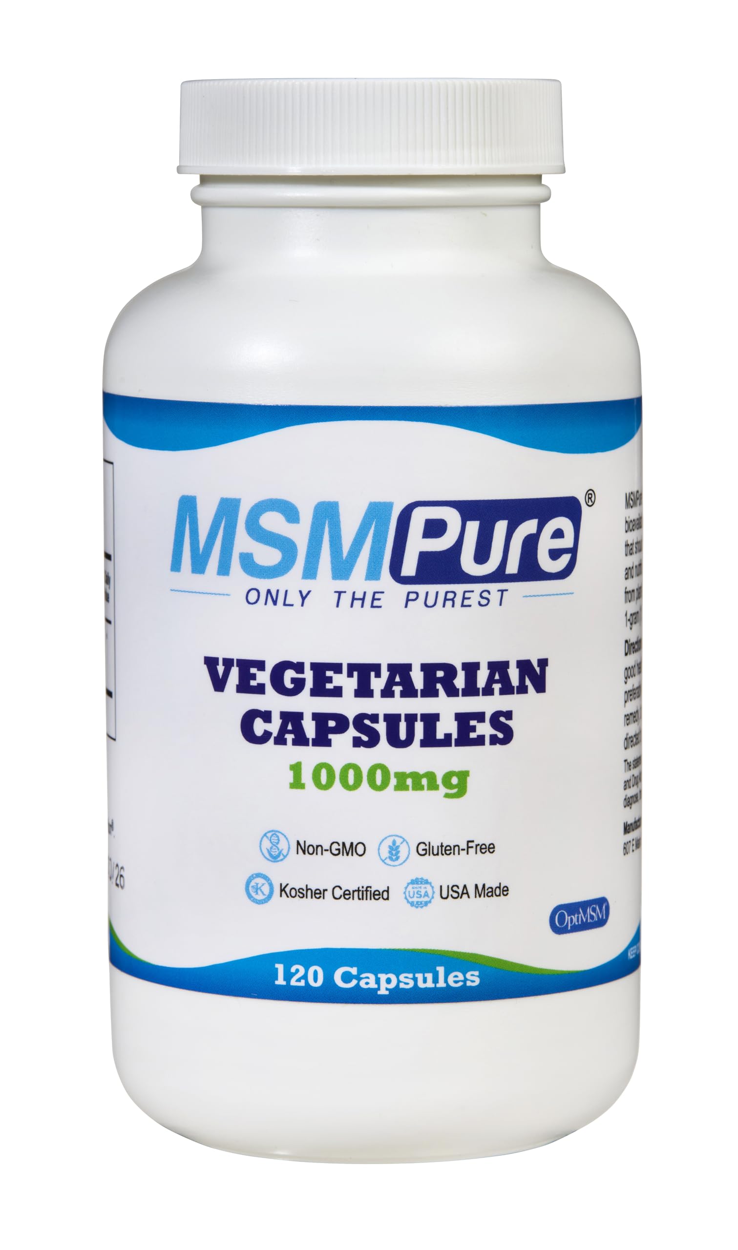 KALA HEALTH MSMPure capsule close-up highlighting pure MSM for joint support.