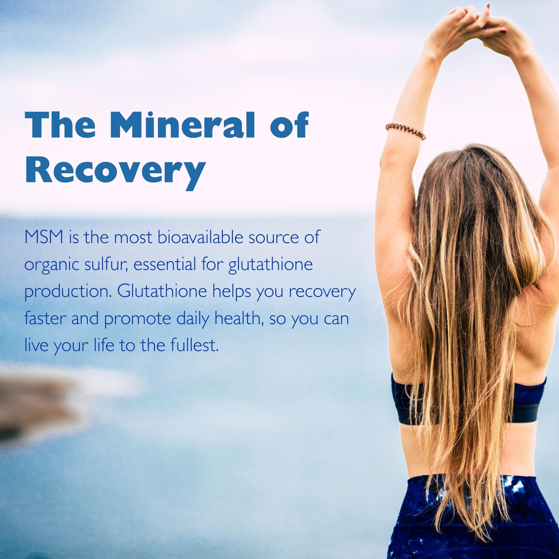 KALA HEALTH MSMPure USA-sourced ingredients label emphasizing purity.