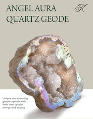 KALIFANO Angel Aura Geode with titanium bonding detail and finish