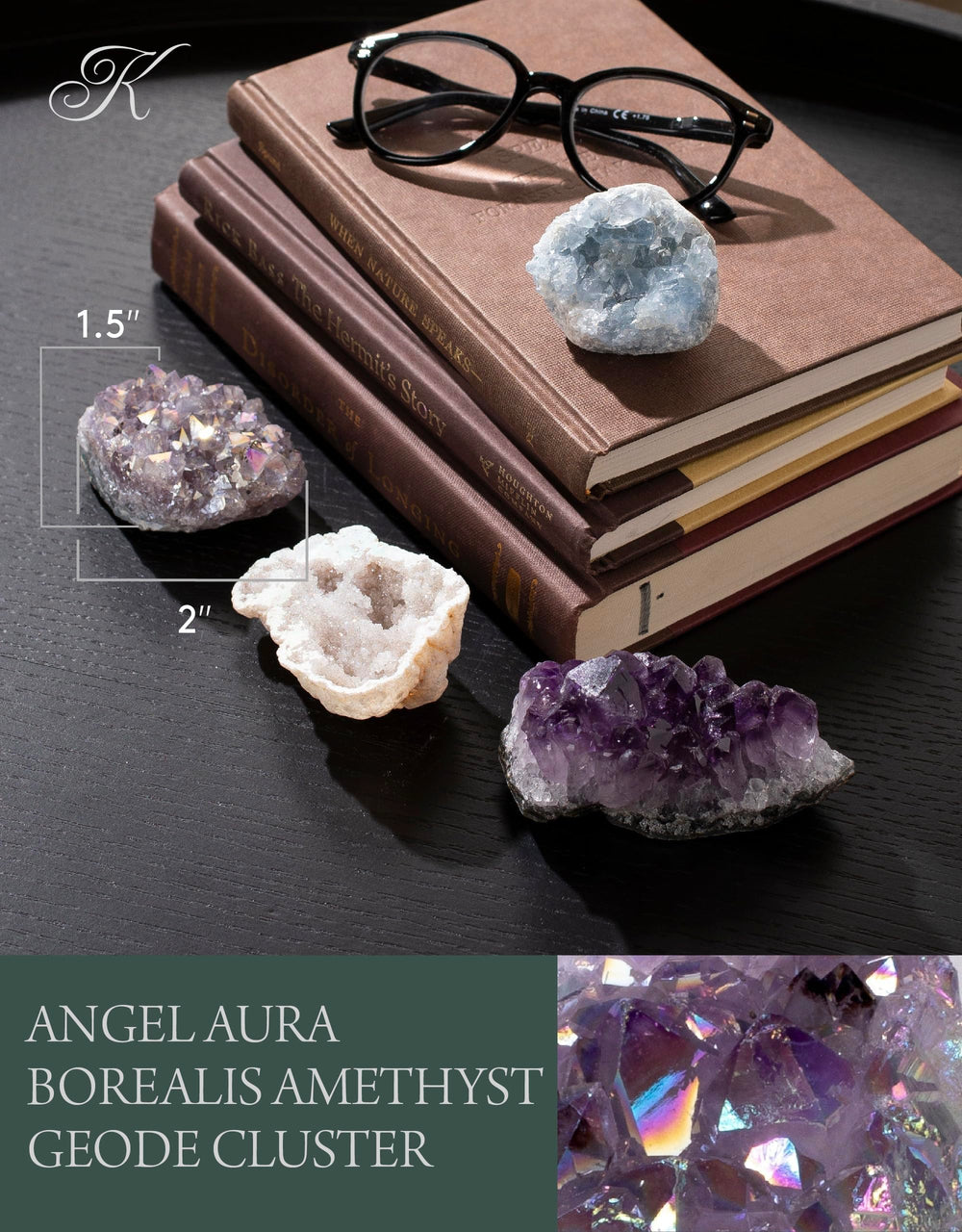 KALIFANO ethically sourced amethyst geode display, a natural conversation starter