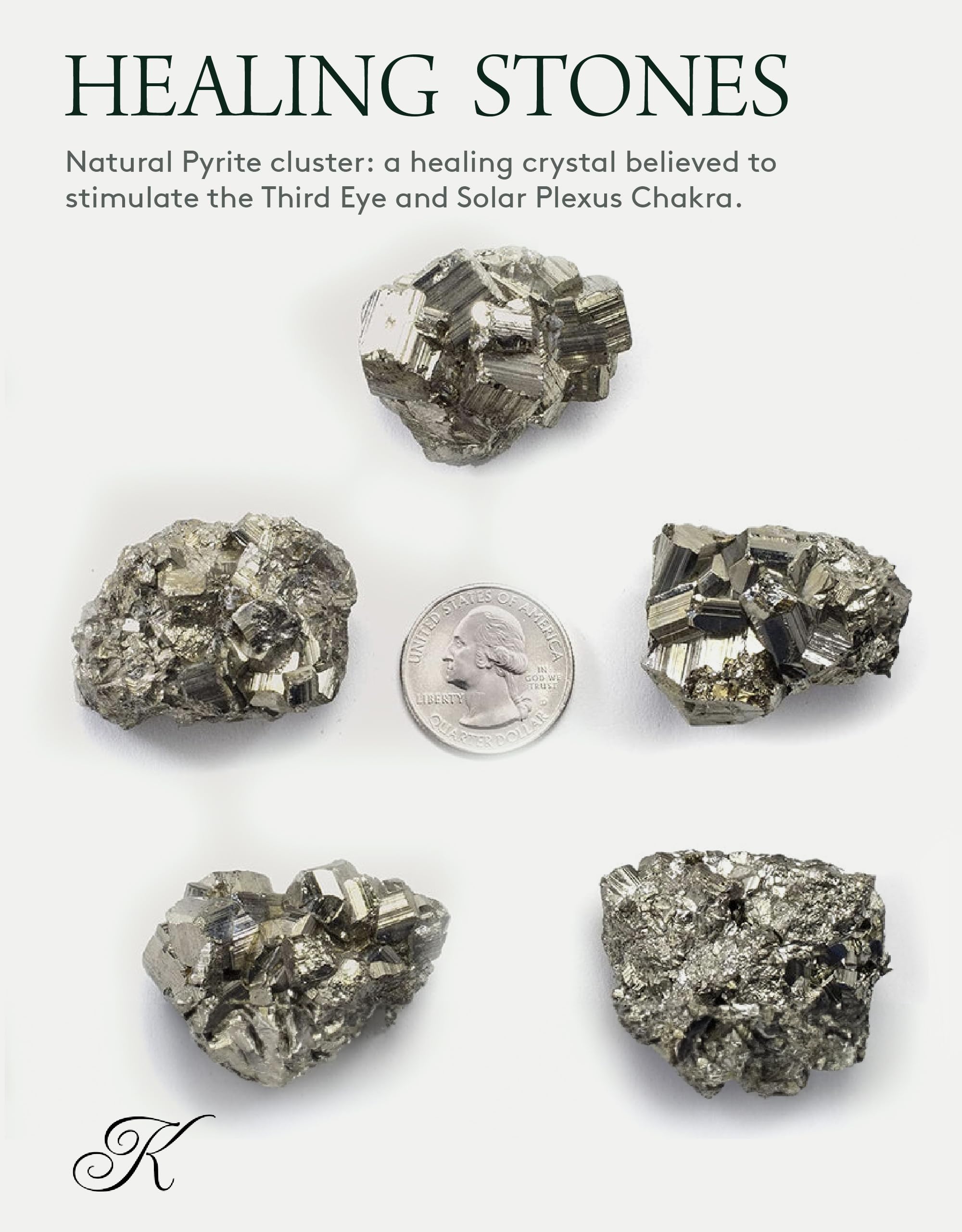 Kalifano pyrite cluster on table display adds bold presence for desks.