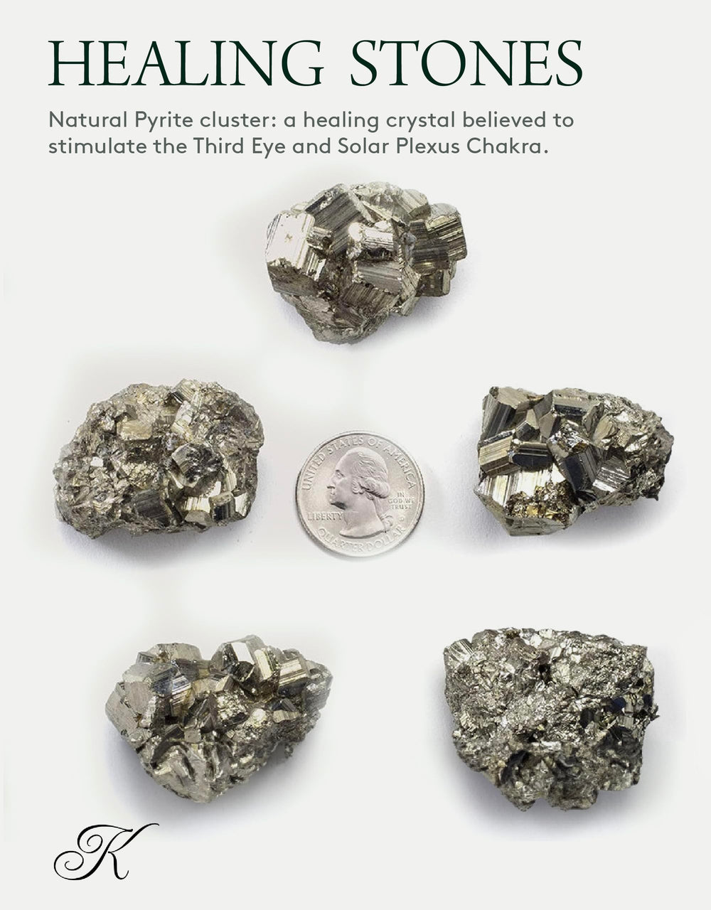 Kalifano pyrite cluster on table display adds bold presence for desks.