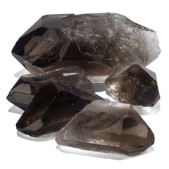 KALIFANO Smoky Quartz Points bundle with 250+ carats for meditation and focus