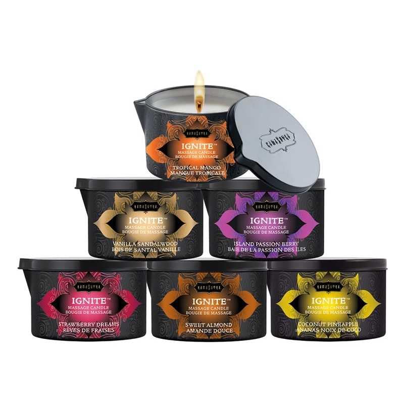 KAMA SUTRA Ignite coconut pineapple sets a romantic candlelit mood for two.