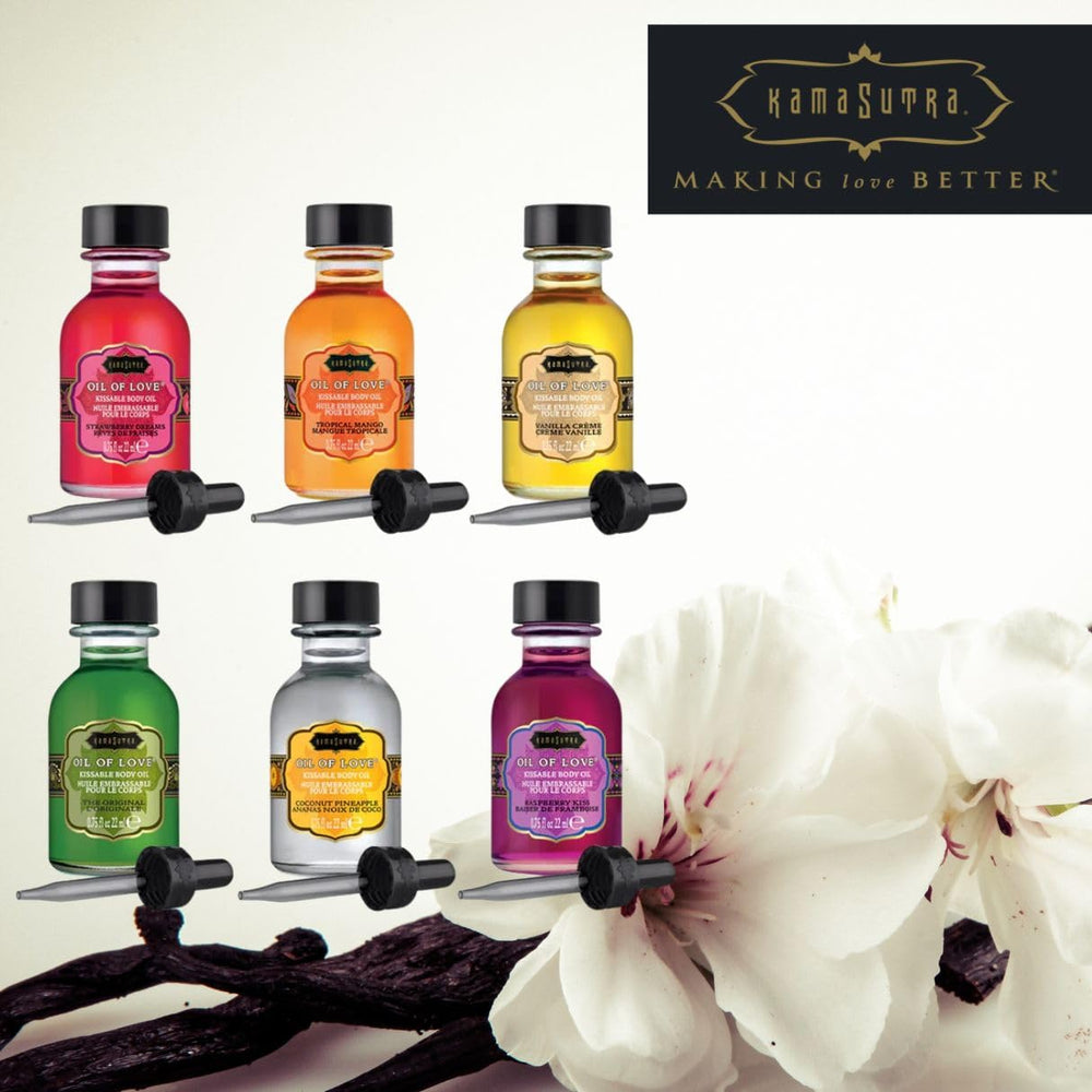 Texture swirl on skin with KAMA SUTRA Oil of Love Vanilla Creme fragrance