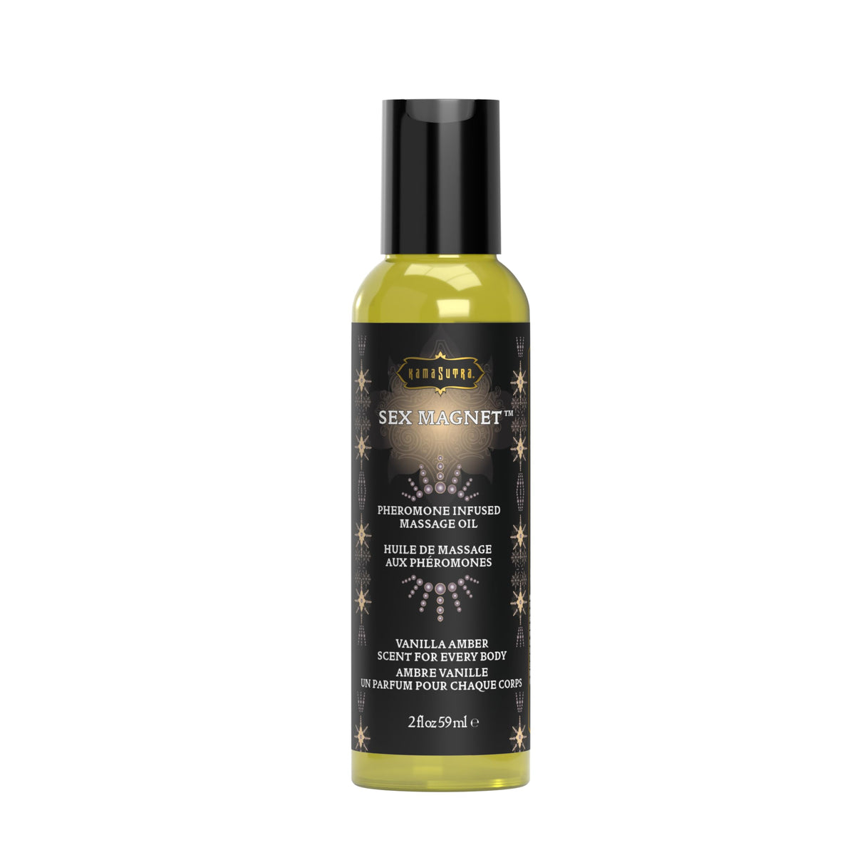 Kama Sutra Sex Magnet pheromone massage oil bottle ideal for a full-body massage and hydration