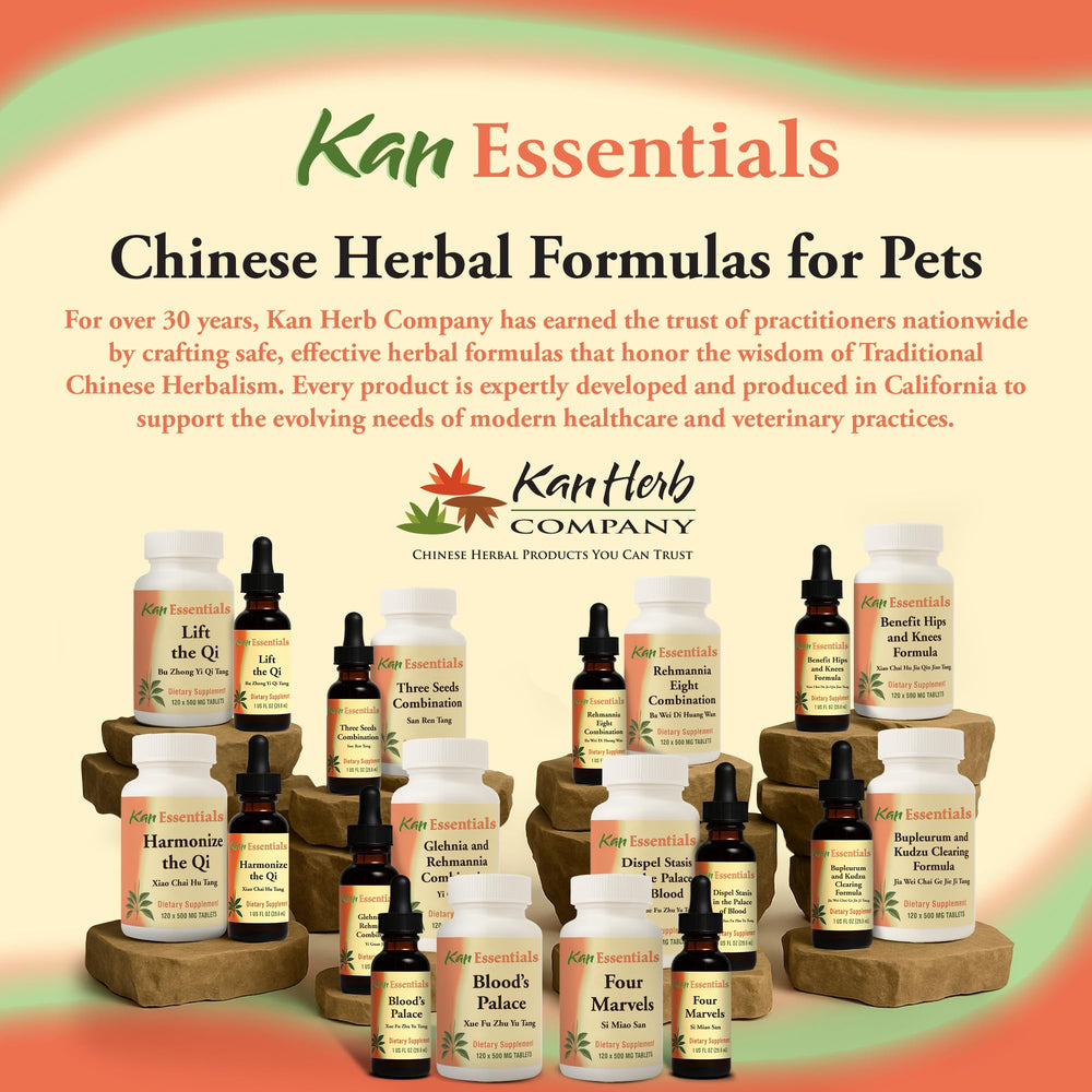 Kan Herbs Benefit Hips and Knees herbal ingredients closeup highlights roots