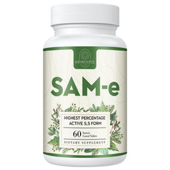 Kanacoufce SAM-e 1100mg bottle for daily mood and joint support.