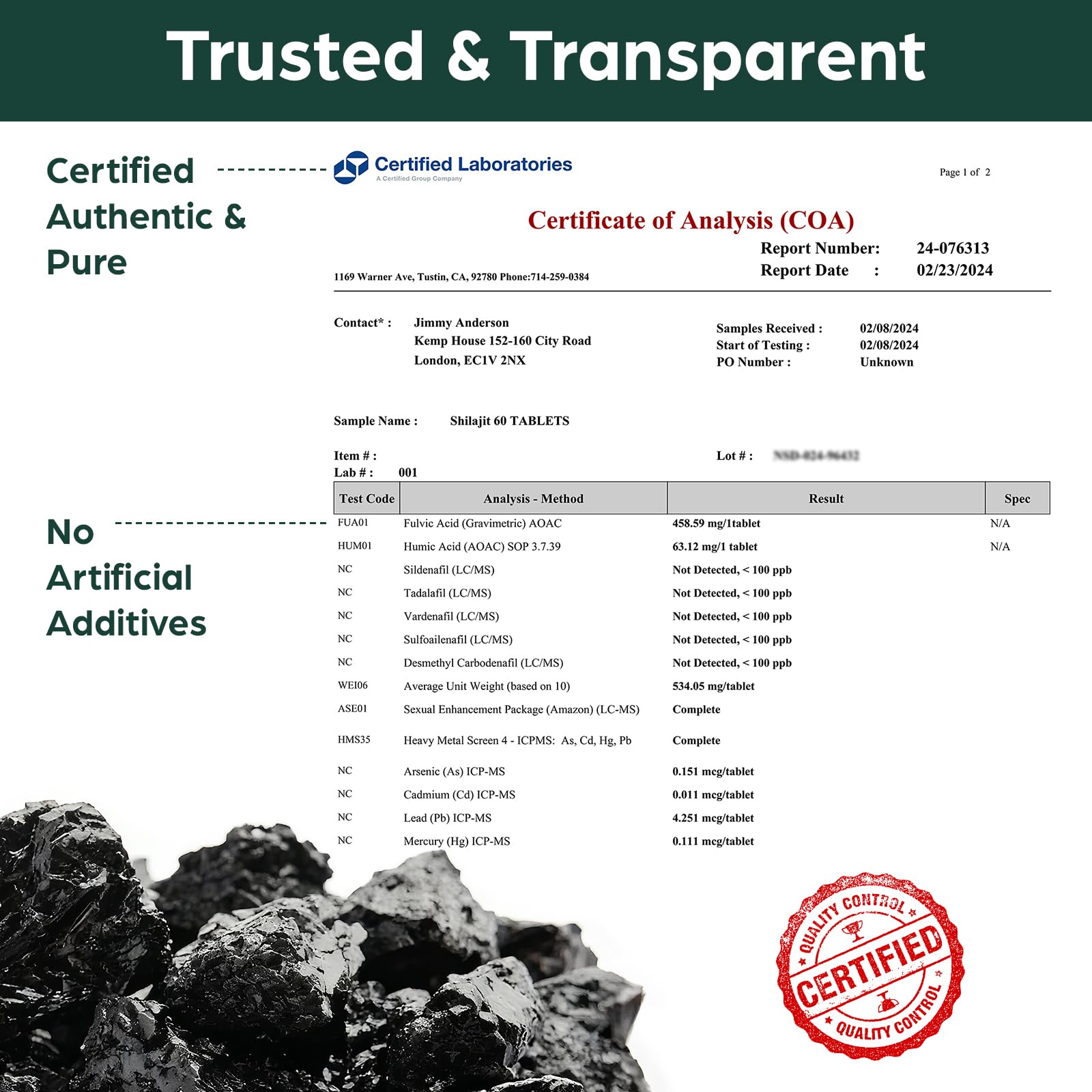 Kanacoufce Shilajit tablets easy-to-swallow for on-the-go vitality.