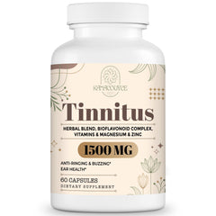Kanacoufce tinnitus 1500mg bottle for daily use and potency.