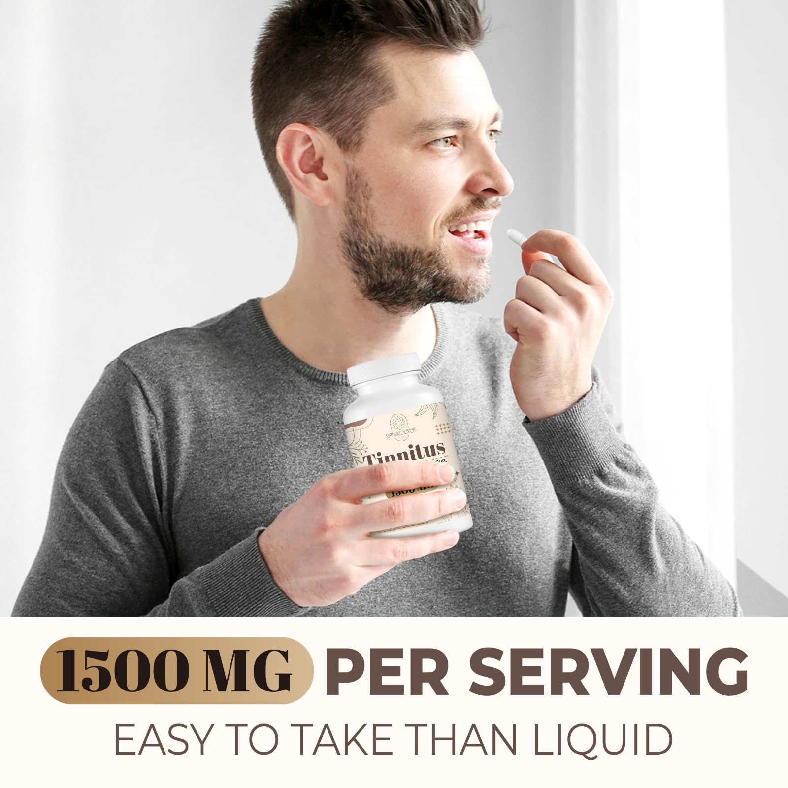 Kanacoufce tinnitus packaging demonstrates compact box for organized storage.