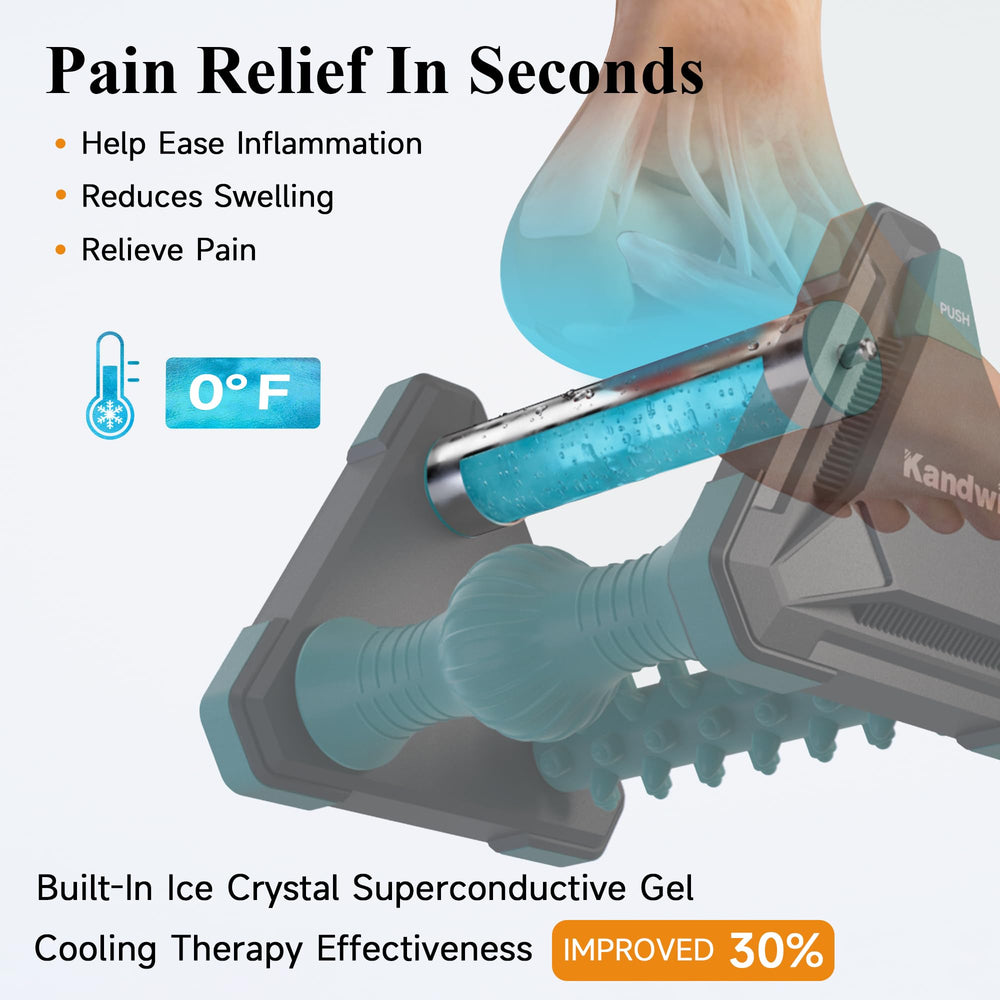 Kandwin foot massager with ice pack supports circulation and targeted comfort.