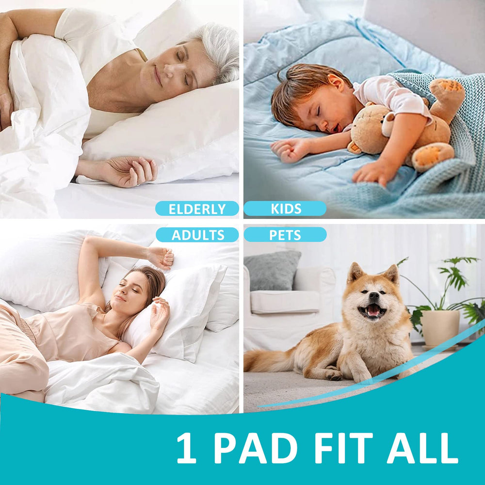 KANECH bed pad with straps secured to the bed for stable positioning.