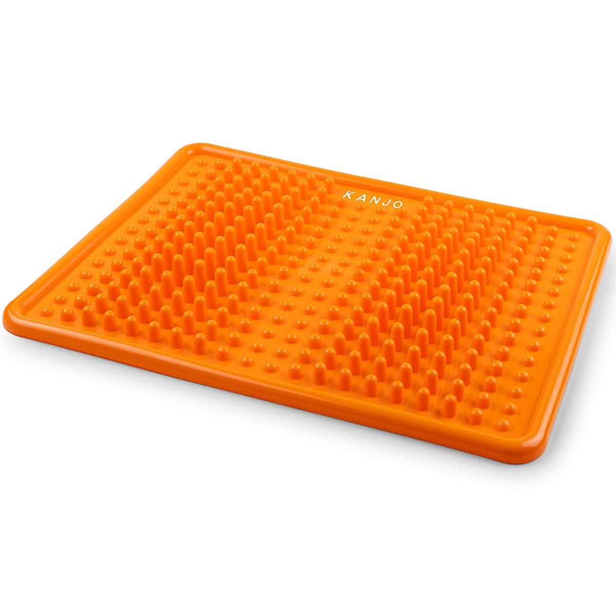 Kanjo acupressure foot pain relief mat surface close-up with massage nodules for daily comfort.