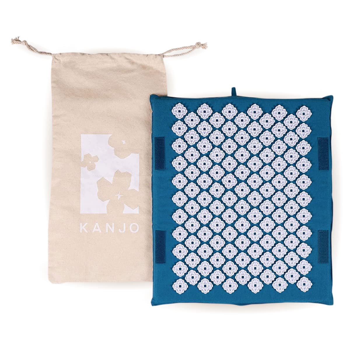 Kanjo memory foam foot mat, top view, for soothing foot relief.