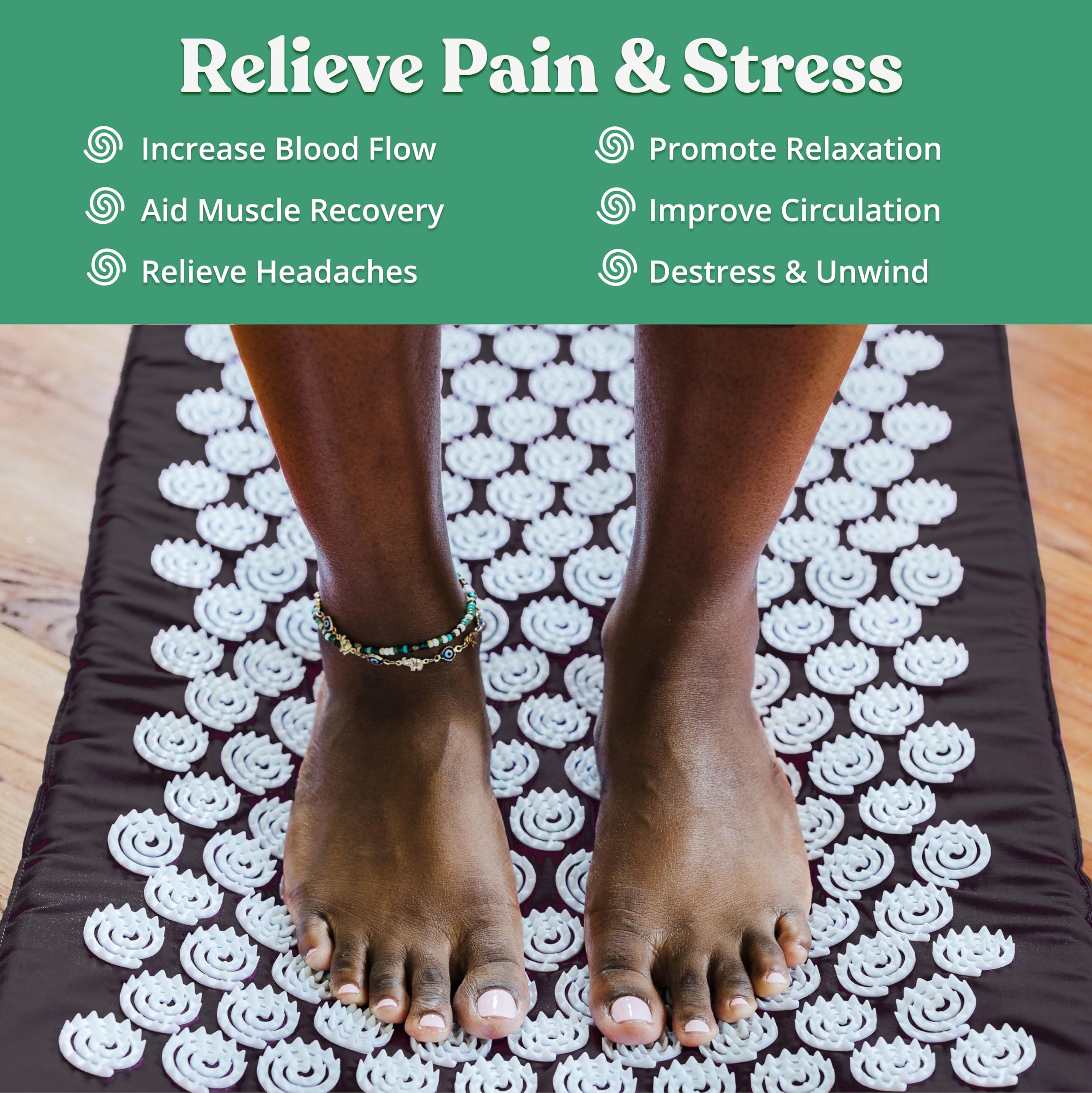 Kanjo Spirol mat-pillow layout shows a seamless, easy-to-use home spa setup.