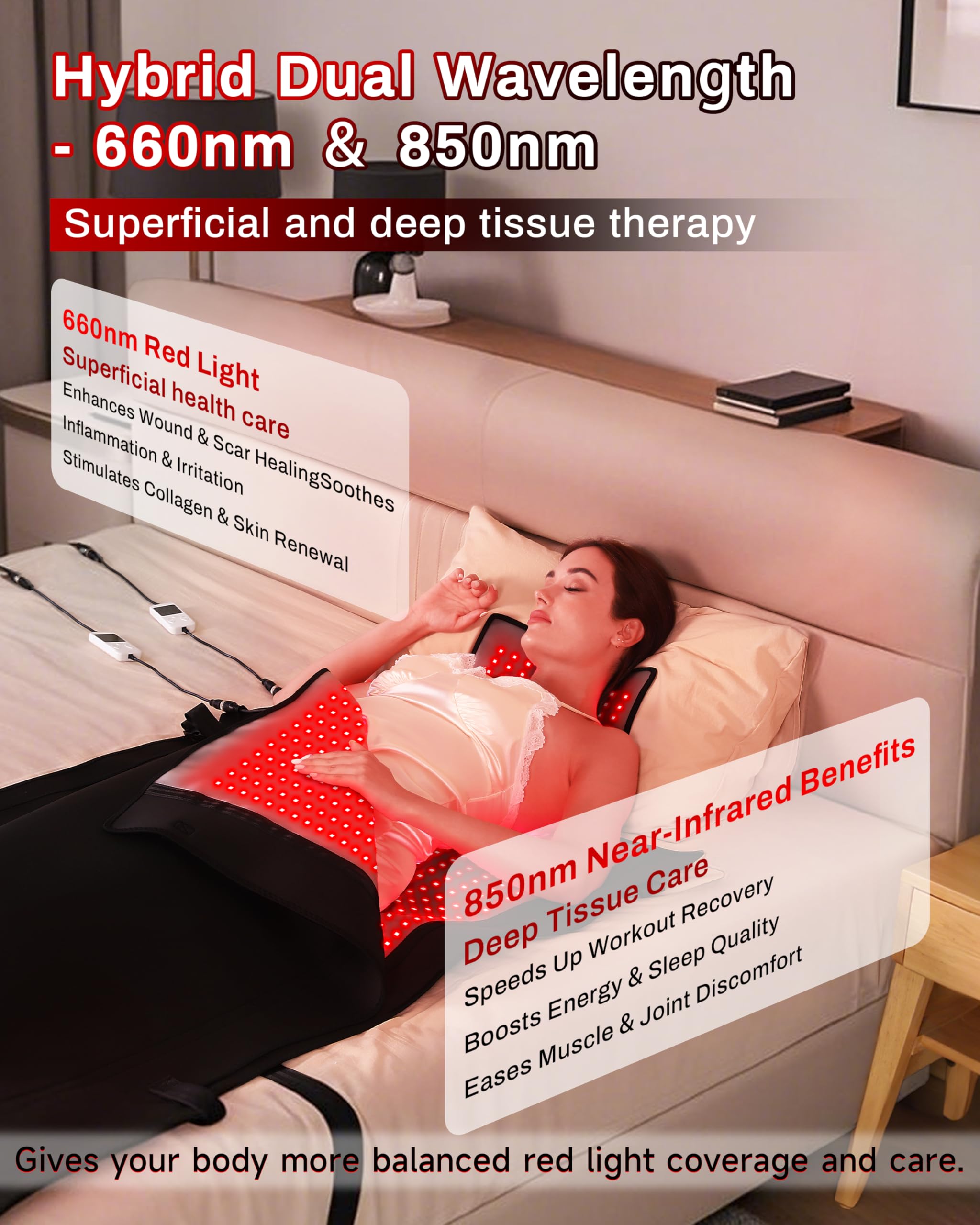 Kaoudt 2025 red light therapy mat face-to-feet coverage demonstrates comprehensive home therapy.