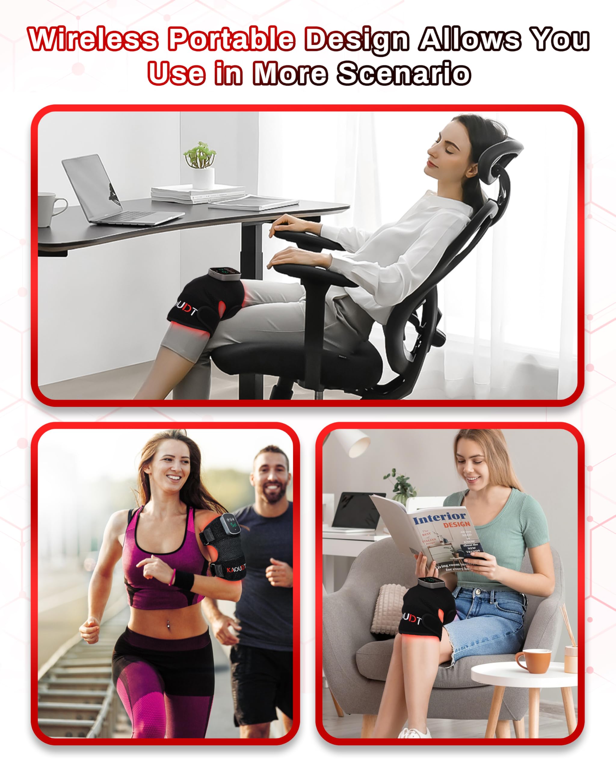 Kaoudt auto shut-off and safety features for worry-free sessions.