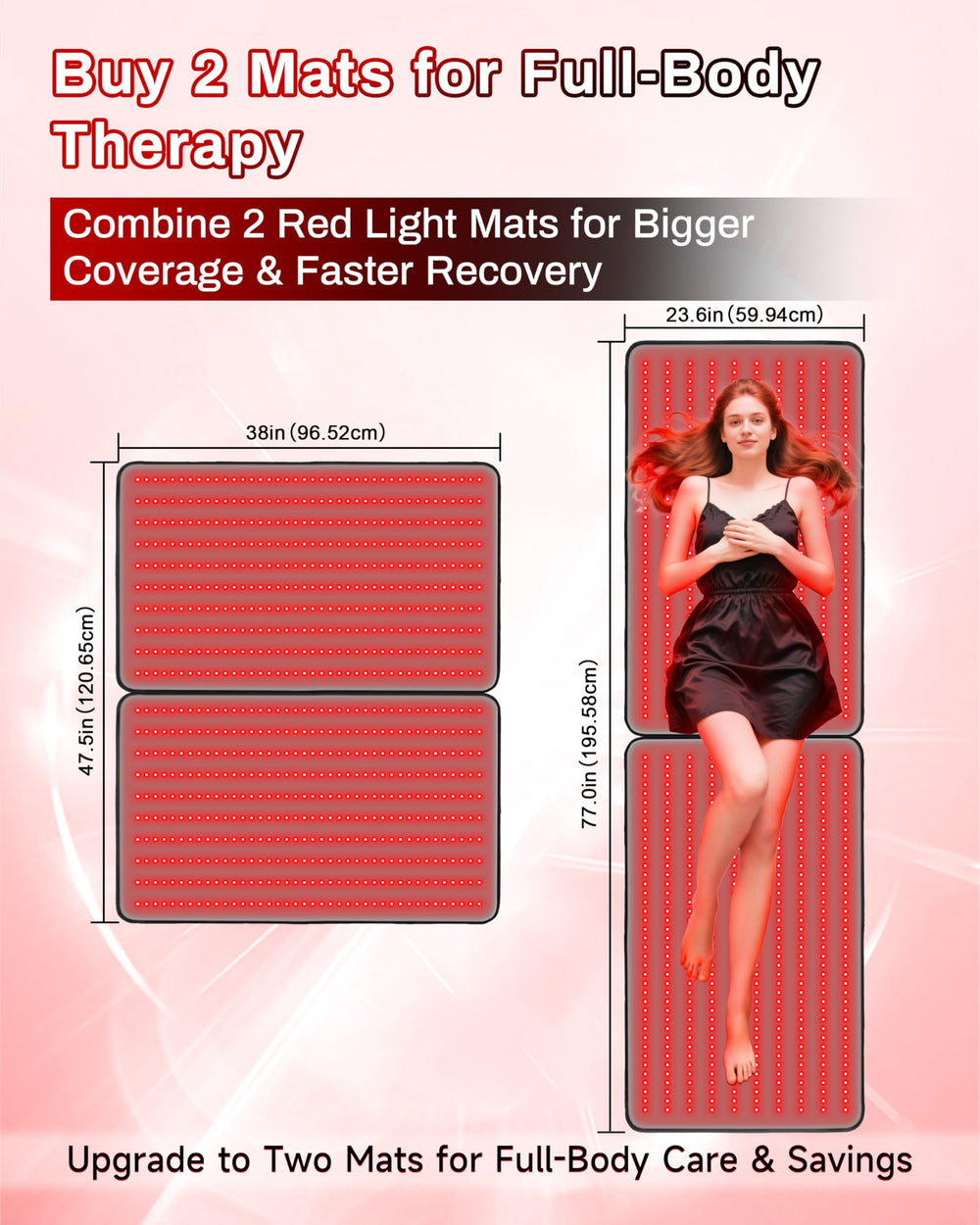 Kaoudt 400 LEDs with dual wavelengths offer soothing light sessions.