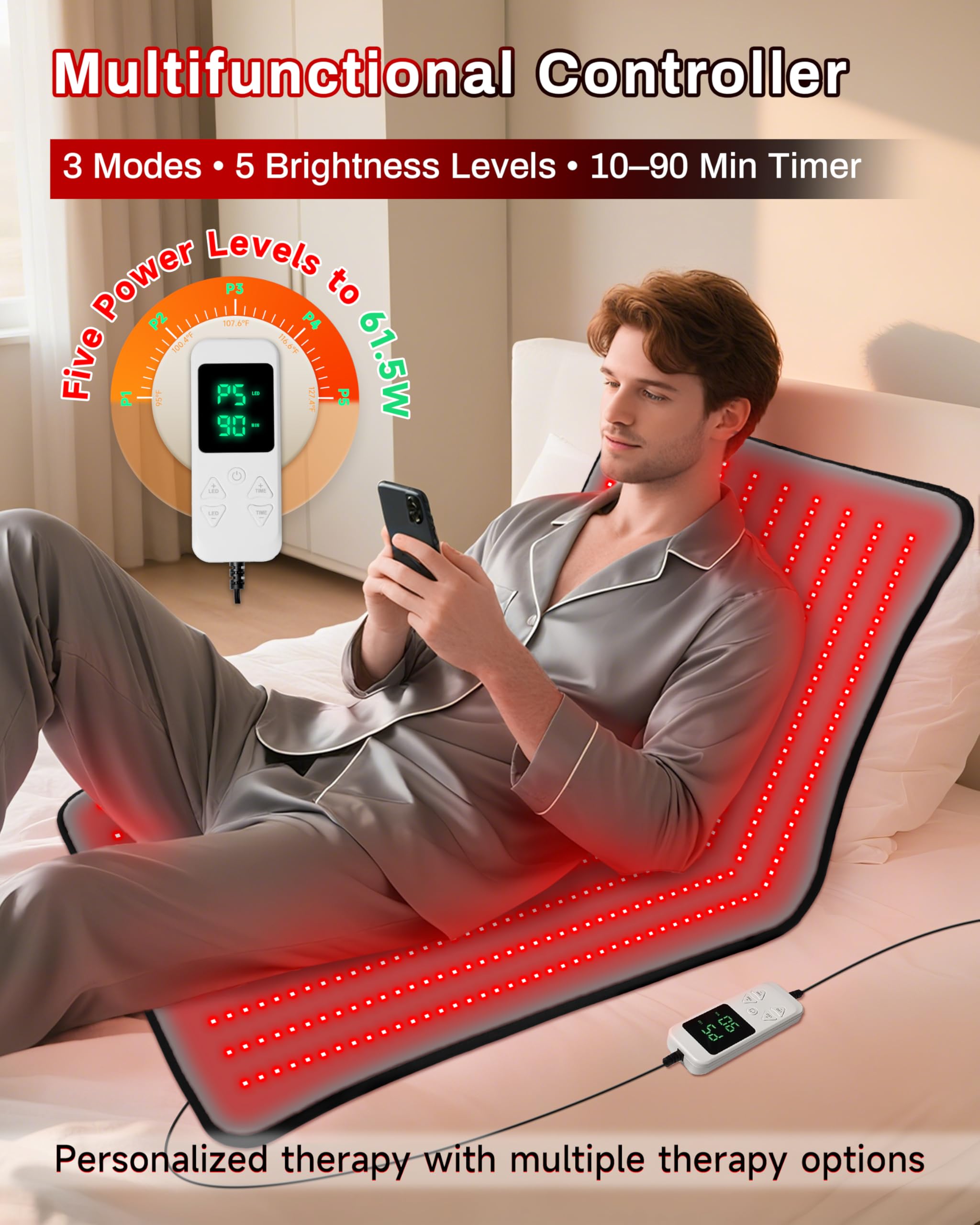 Kaoudt mat usable while lying, sitting, or reclining anywhere at home or office.