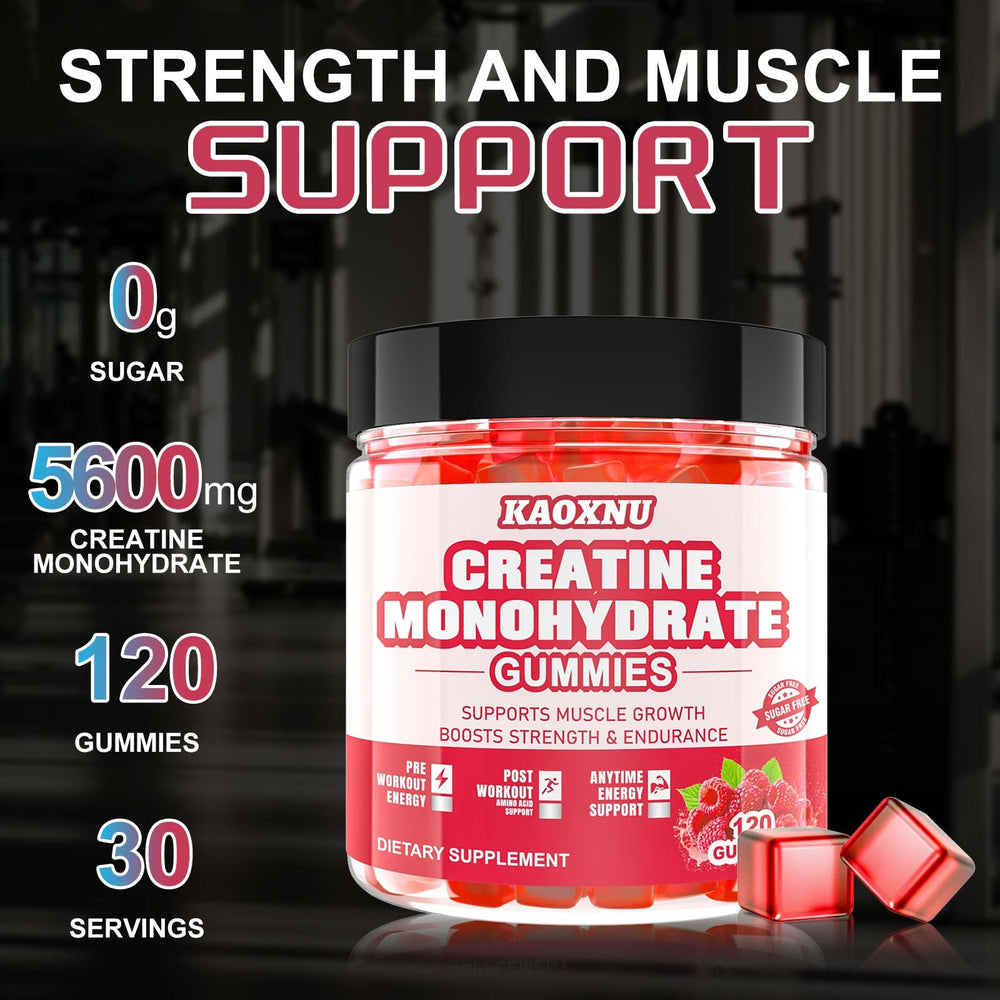 KAOXNU gym-use photo demonstrates on-the-go creatine support during training.