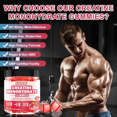 KAOXNU Creatine Monohydrate Gummies Two per serving simplifies daily intake.