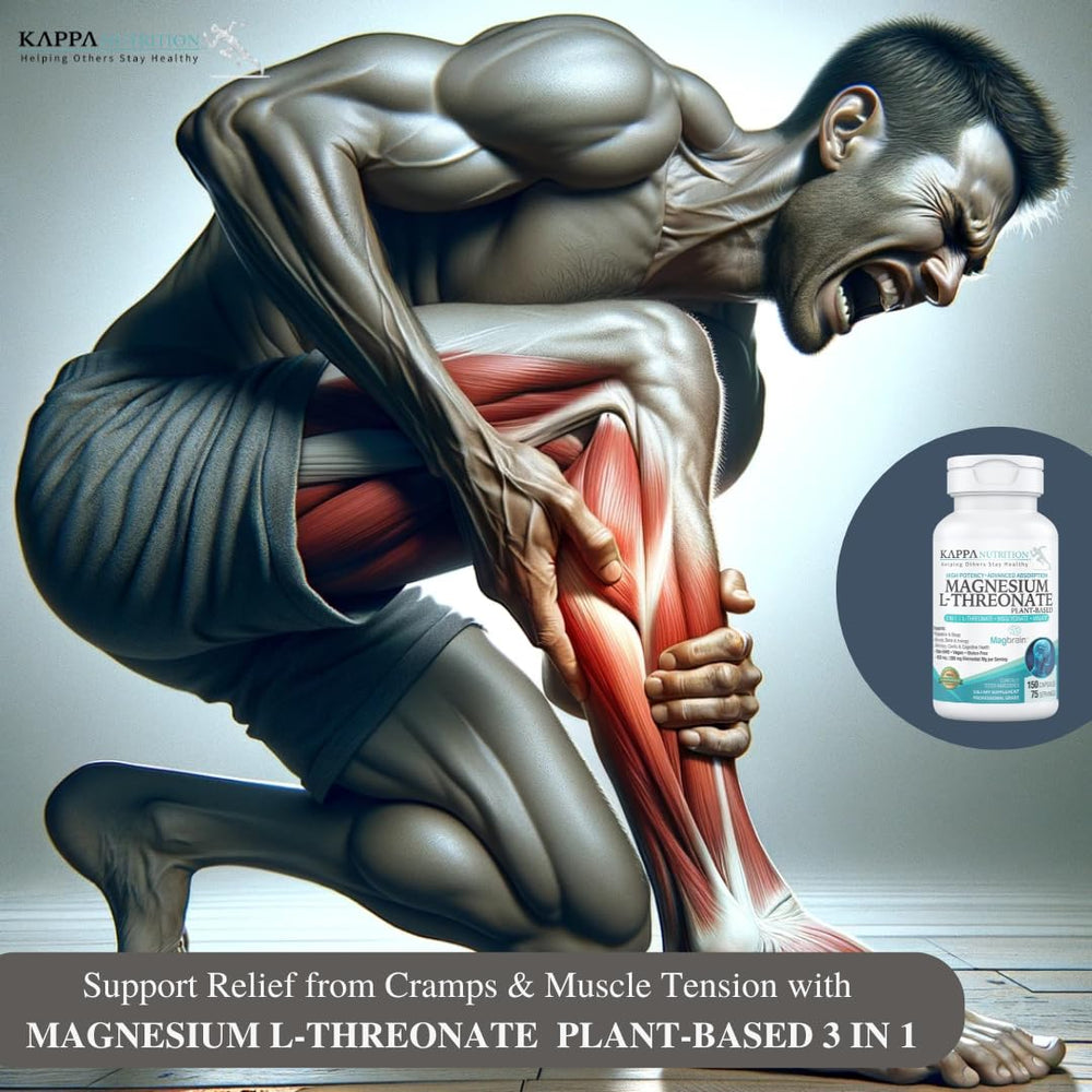 Kappa Nutrition bone and heart health emphasis with magnesium infographic.