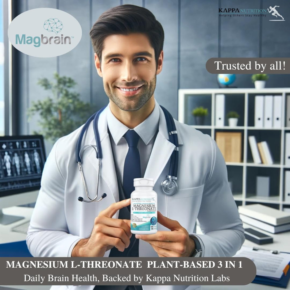 Kappa Nutrition MagBrain packaging highlights bone and heart health support.