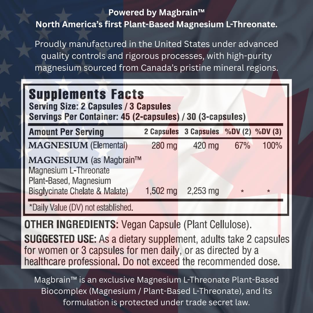 Kappa Nutrition Magbrain bottle label highlighting vegan magnesium