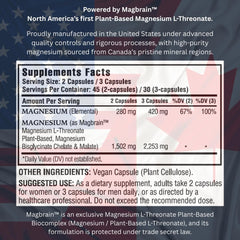 Kappa Nutrition Magbrain bottle label highlighting vegan magnesium