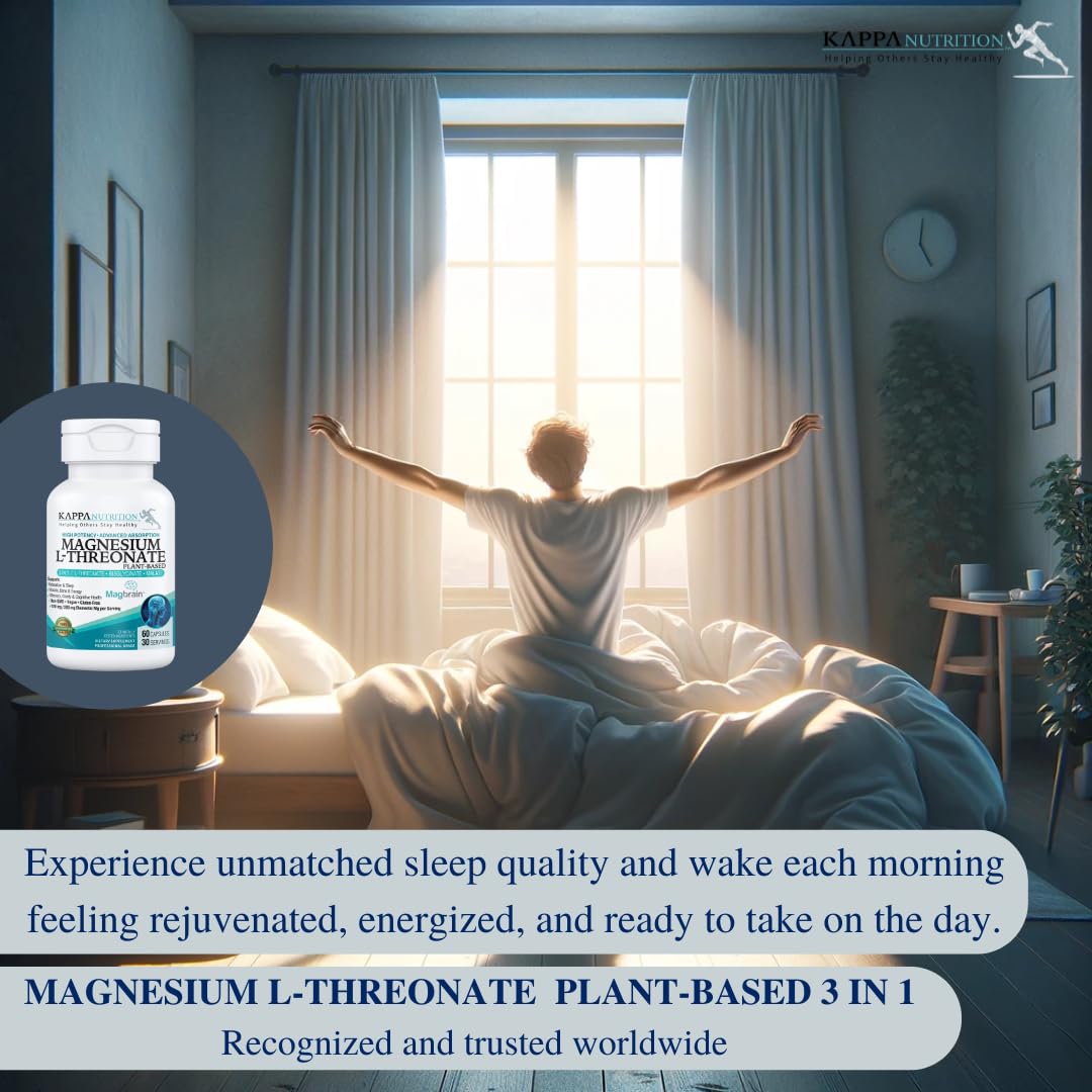 MagBrain ingredients panel from Kappa Nutrition highlights magnesium L-threonate formulation.