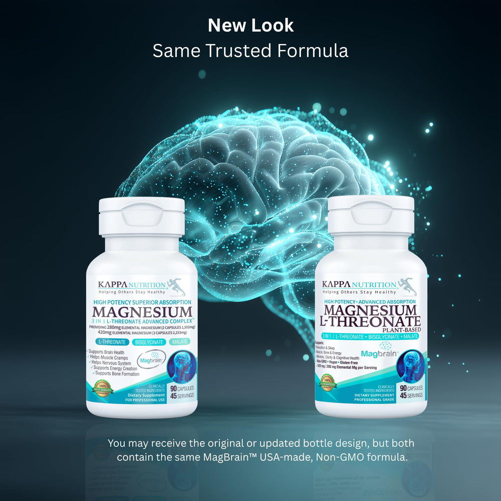 Kappa Nutrition Magbrain capsules close-up showing high-potency formula