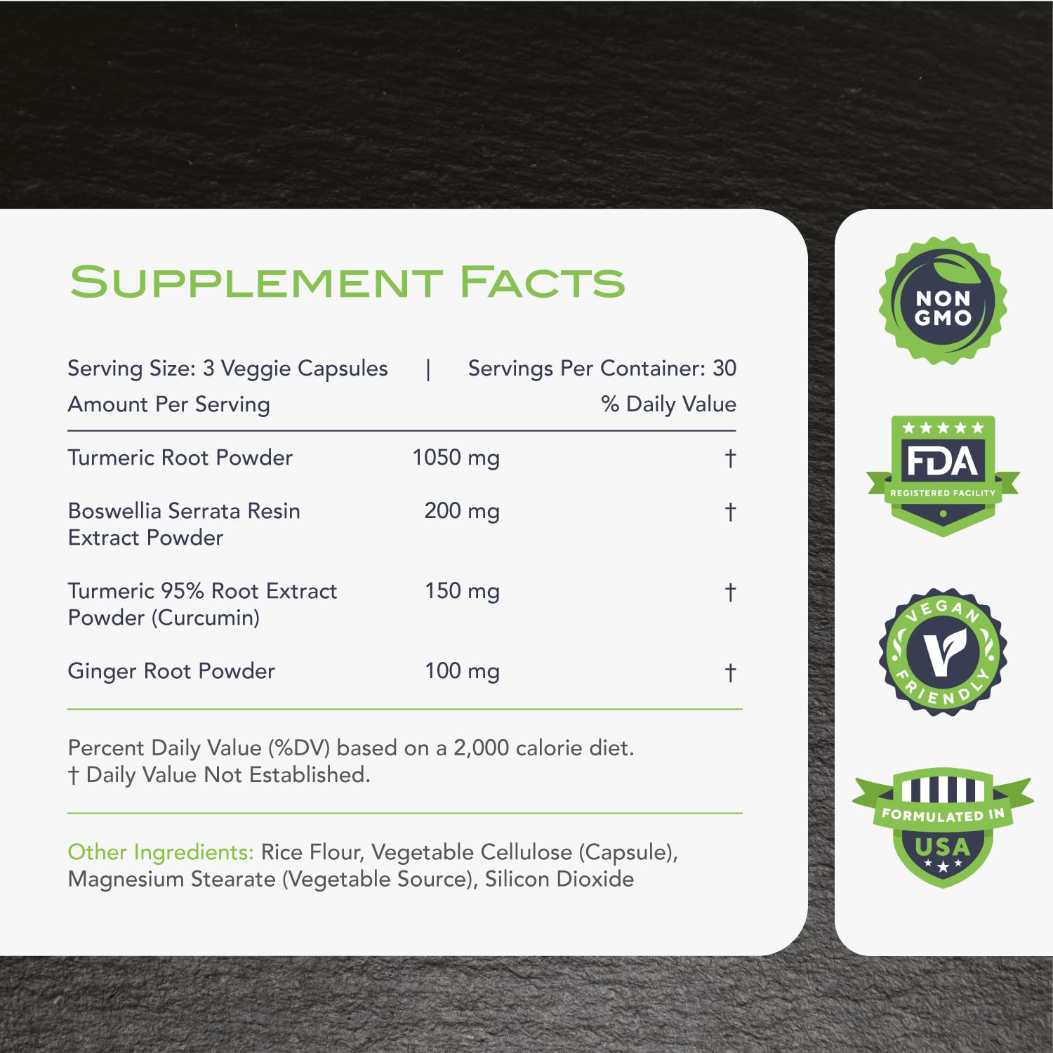 KaraMD Comfort Guard X24 ingredients label close-up for informed supplement choices and transparency.